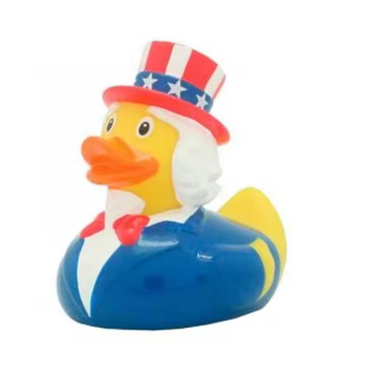 Pato de goma modelo Tio Sam Lilalu 8cm LI2069 - 1