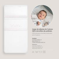 🛏️Cómodas sábanas de coralina para Cuna bebé Estrella 2 Colores: suavidad y calidez en cada noche-Interbaby🛏️ - details 3