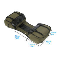 Bolsa De Selleccion Para Motocicleta De Gran Capacidad Impermeable De Lona Con Cuero Herramientas Laterales Para Viaje Y Montar Bicicleta - details 1