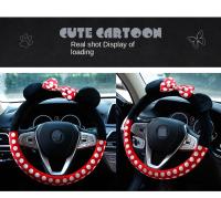 Funda De Volante De Coche Creativa Y Divertida De Peluche Para Invierno Guantes De Manillar De Volante Tamaño Único - details 7