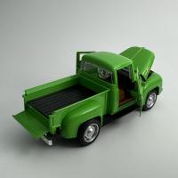 Modelo De Camión Rojo En Metal 1/32 Miniatura De Coche De Acción Con Devolución Al Retroceso Para Colección Decorativa Juguete Para Niños Y Niñas Regalo De Navidad Y Año Nuevo - details 1
