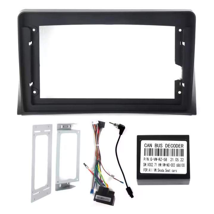 Kit De Panel Para Radio Multimedia 9 Pulgadas Para Volkswagen VW Multivan T5 2003-2015 Pantalla De Reproductor DVD Con Marco De Audio Para Coche - 1