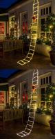 Lámpara De Navidad LED Con Papá Noela Subiendo Por Escalera Adorno De Exterior Para El Hogar Luz De Año Nuevo Decoración Fairy - details 4