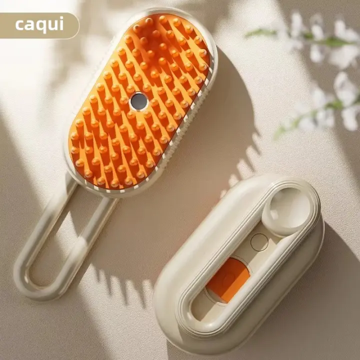 Peine De Masaje Con Vapor Para Mascotas Adecuado Para Gatos Y Perros Limpiador De Pelo Especial Para El Baño De Los Animales Sumérgete En La Experiencia De Cuidado Con Este Peine Pet Supplies - 1