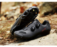 Zapatos De Ciclismo Para Hombre T22 Blanco Cuero Impermeable Profesional Autolockando Zapatillas De Bicicleta Planas Para Mujer MTB Ciclismo En Carretera - details 10