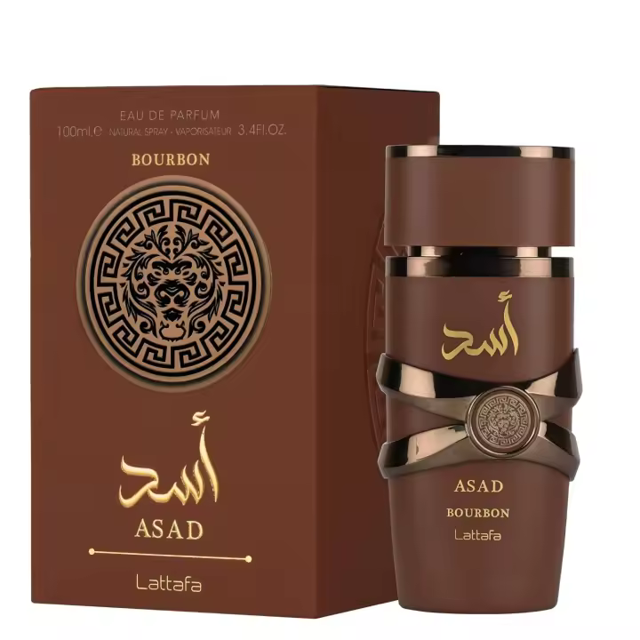 Lattafa Asad Bourbon Perfume para Hombre 100 ml – Aroma Árabe, Amaderado y Especiado, Larga Duración, 100% Original - 1