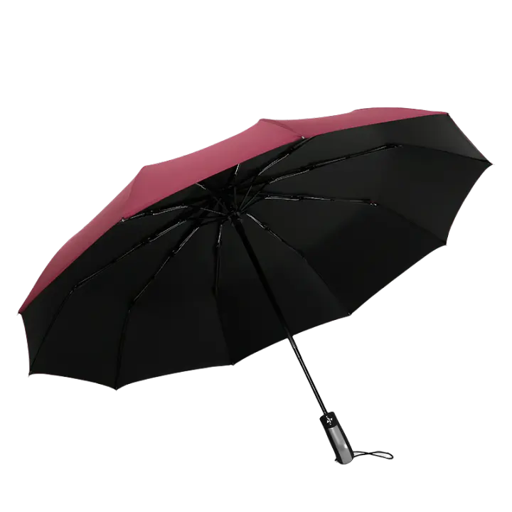 Paraguas Plegable, Paraguas Grande Automático Apertura y Cierre, Paraguas de Viaje Impermeable, Paraguas Plegable Antiviento diámetro 106 cm y Paraguas Plegable Hombre Coating de Teflón 210T - 1