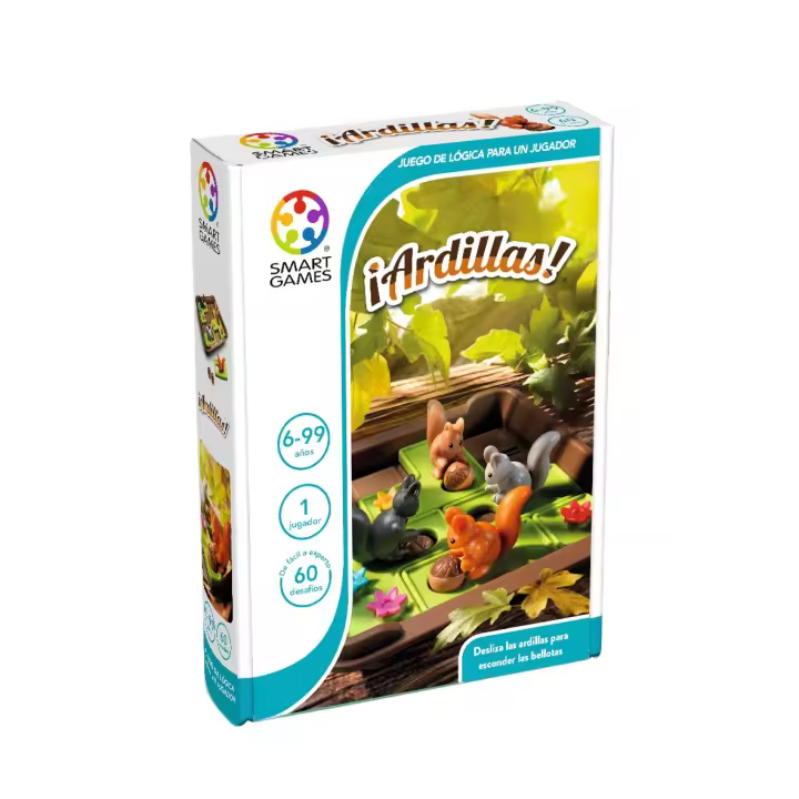 Smartgames - ¡Ardillas!  Educativos Juegos De Mesa  Niños 6 Años, 1 Jugador  Rompecabezas 60 Desafíos - 1