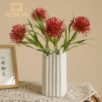 1PC Flor De Almohadilla De Agujas Simulada Planta Verde Artificial Decoración Para El Hogar Y Bodas Adorno Floral Artificial - details 0