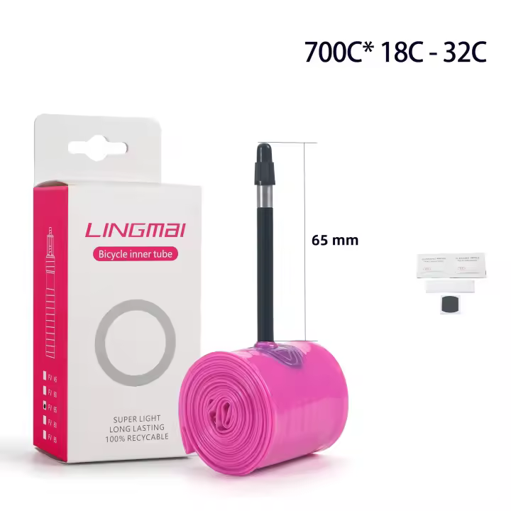 Lingmai Neumático Interno De Bicicleta Ultraligero 700 18-32C 35-40C Tubo De TPU Para Bicicleta De Carretera Válvula Francesa Super Ligera - 1