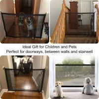 Puerta De Seguridad De Malla Sin Perforar Plegable Para Escaleras/Cocina/ Puertas Valla Infantil Con Sistema De Cierre Con Gancho Para Mascotas - details 0