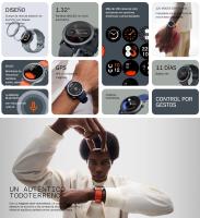 CMF Watch Pro 2 Versión Global CMF by Nothing Reloj intelligente,  Pantalla AMOLED 1.32", 11 días de duración de la batería, Llamadas por Bluetooth con reducción de Ruido por IA, Monitores de frecuencia cardíaca, sueño, estrés y SpO₂, GPS, IP68 - details 2