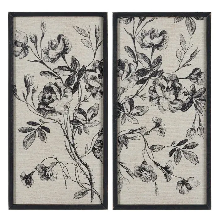 Ixia Regal, set de dos cuadros impresos de flores listos para colgar. - 1