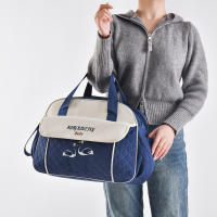 Bolso De Diaper Multifuncional Y De Moda Para Mamá Con Hombro Solo Gran Capacidad Bolsa De Mano Cruzada Bordada a Mano - details 3
