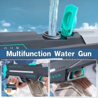 Pistola de agua eléctrica automática con absorción de agua, capacidad de 610 cc, modo de doble disparo, pistola de agua de verano, juguete para piscina, fiesta, playa y exteriores watergun party beach - details 4