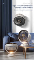 Ventilador De Mesa Recargable Silencioso Para Circulación De Aire Con Batería De Litio De 4000mAh Ventilador Eléctrico Para Pared - details 2