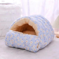 Cama De Gato Caliente Invierno Nido De Mascota Pequeño Almohadilla Suave Para Dormir Accesorios Para Animales Tamaño 35X32X23CM - details 9