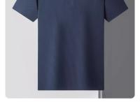 Camisa Polo De Verano Para Hombre Con Cuello Redondo Solido Camiseta De Negocios Transpirable Corta Cuello En V Talla Única - details 5