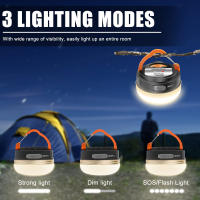 Linterna De Camping 10W Alta Potencia Lámpara De Tents Recargable 1200mah USB Portátil Luzes Exteriores Para Senderismo Nocturno Lámpara Colgante - details 9