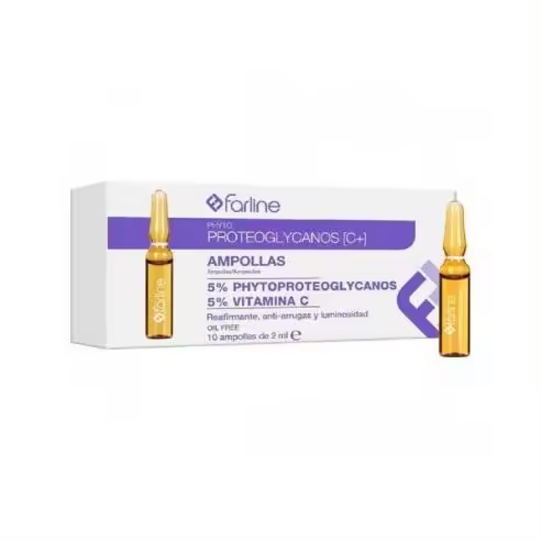 FARLINE AMPOLLAS PHYTOPROTEOGLYCANOS Y VIT C 10 AMPOLLAS 2 ML - 1