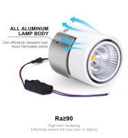 Lámpara De Techo LED De Aluminio COB Spot Light Montada En Superficie 7W 12W Iluminación Interior Para Pasillo Decoración Del Hogar 110V 220V - details 6