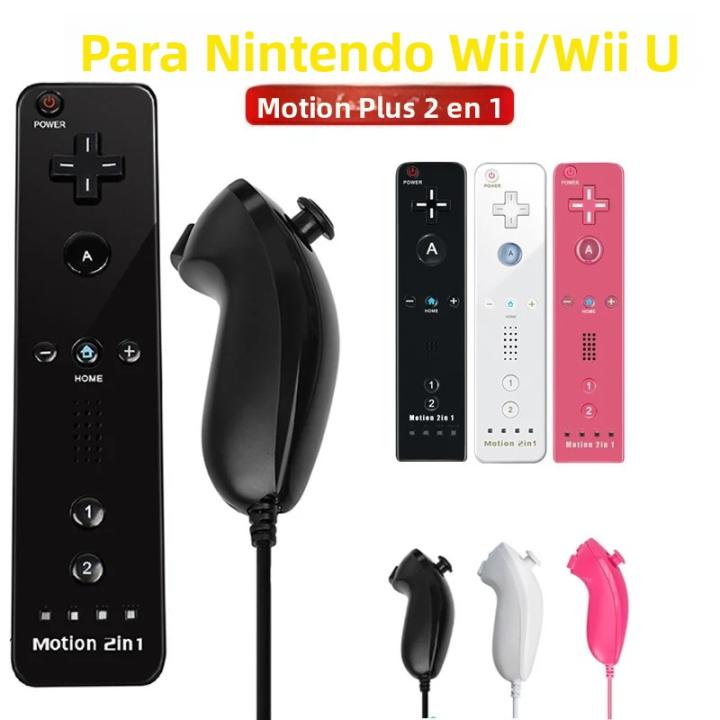 Controlador Gamepad Compatible Con Wii U 2 En 1 Con Wireless Remote Y Motion plus Accesorios De Juego Para Wii