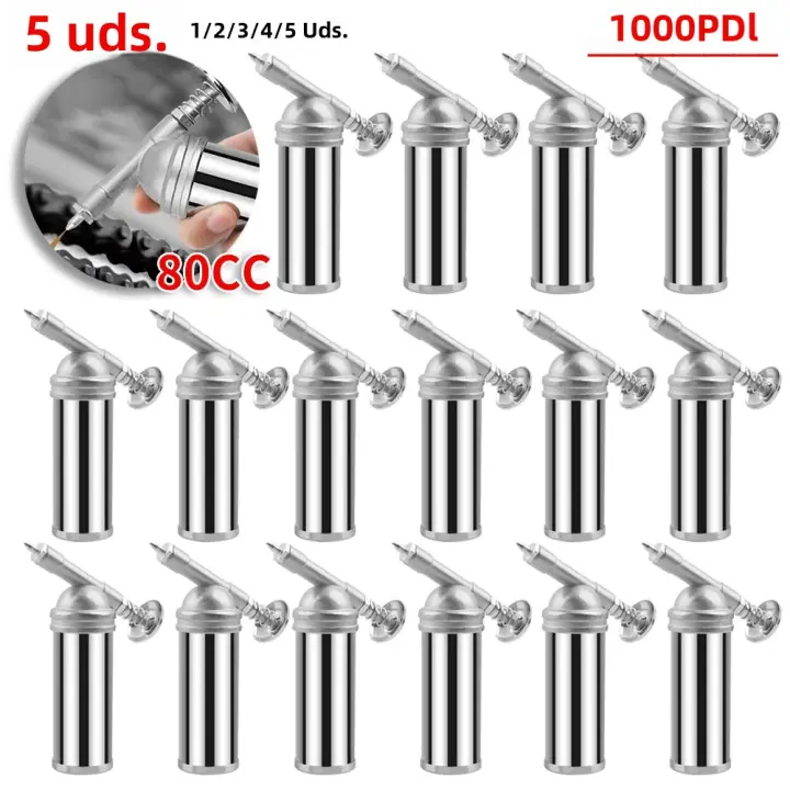 Mini Pistola De Grasa VAKIND 1-5pcs Capacidad De 80 CC Salida De Presión 1000 PSI Herramienta De Mano Para Máquinas Lubricante De Alta Presión - 1