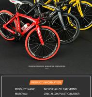 Mini Bicicleta De Aleación 1:10 Modelo Fundido a Presión Bicicleta De Montaña En Miniatura De Metal Juguete De Carreras Para Coleccionistas - details 3