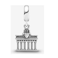 Pandora Abalorio de Plata de Ley, Charm Colgante Puerta de Brandenburg de Plata de Ley, Viene con El embalaje de Caja De Regno original. - details 0