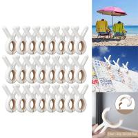 Pegatinas De Ropa De Plástico Para Secado De Ropa Y Toallas De Playa 12/24 Piezas Clips Para Colgar Sobre La Línea De Ropa Y Soporte De Colgador - details 9
