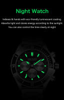 Reloj De Pulsera Deportivo Para Hombre MEGIR Lujo Negocios Caso Grande Luminoso Cronógrafo Resistente Al Agua Con Fecha - details 8