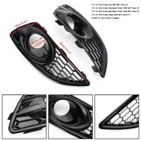 Areyourshop Par De Cubiertas De Faros Antiniebla Negras Brillantes Para Ford Fiesta 2013-2017 C1BB15A298AA C1BB15A299AA Accesorios De Coche - details 0
