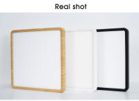 Luz De Techo Cuadrada Ultrafina 2.4cm 24W 36W 110V 220V Con Patrón De Madera Para Decoración De Habitaciones Dormitorio Sala De Estar Cocina - details 5