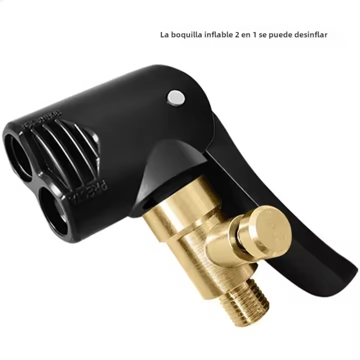 Adaptador De Bombín Para Bicicleta Y Motocicleta 2 En 1 Conector De Válvula De Aire Accesorios De Automóvil Inflador De Bicicleta - 1