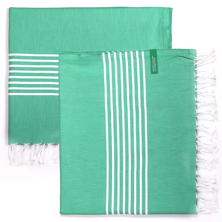 SET 2 TOALLAS BENETTON HAMMAN 80X165CM 170GSM 100%ALGODON VERDE CASA BENETTON - 1