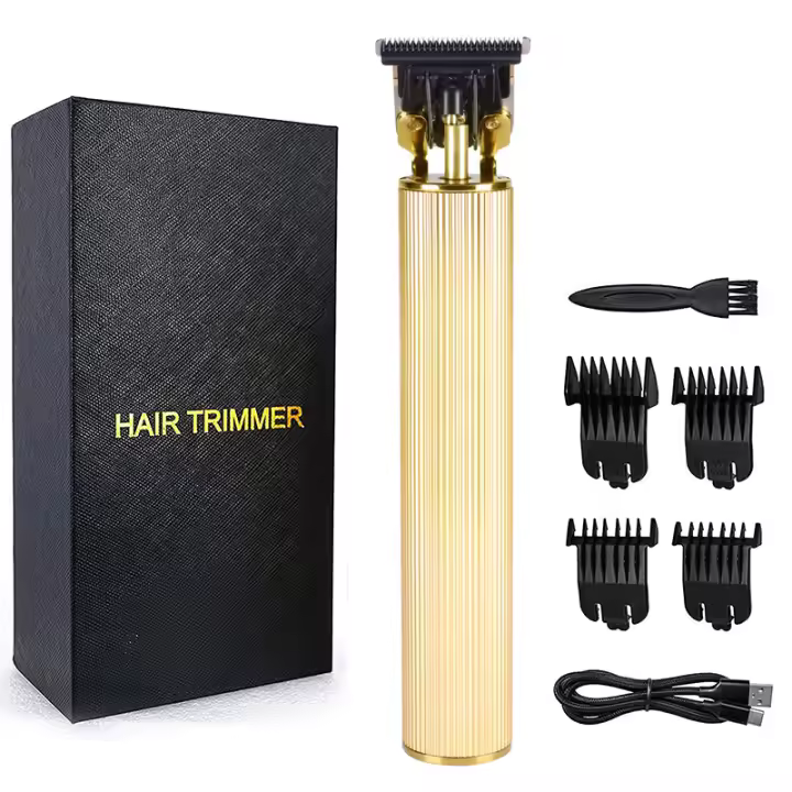 Cortadora eléctrica de pelo con cabezal de aceite de diamante poligonal, cortadora de pelo con cuchillas 0, cortadora de pelo eléctrica con cabezal afeitado T9 - 1