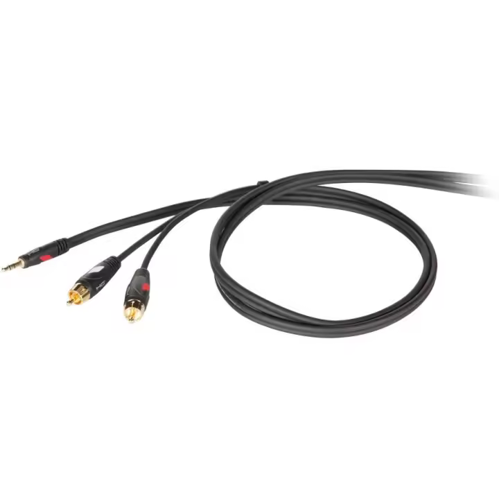DIE HARD DHG520LU18 PROFESIONAL STEREO AUDIO CABLE JACK 3,5 MM-DOBLE RCA 1,8 METROS PRODHG520LU18 Audio Cables y Adaptadores Audio - 1