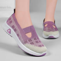 Zapatillas De Mujer Transpirables Y Suaves Para Verano Diseño Moda Suela De PVC Tacón Bajo Cómodo Zapatos Slip-On Fabricado Con Malla - details 1