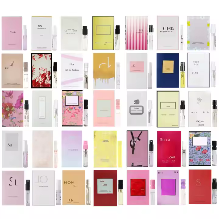 Muestras de perfume para mujer, set de muestrarios de fragancias de diseñador, sets de muestrarios de perfumes de alta gama para mujer, 20 piezas aleatorias, set de fragancias para mujer en tamaño de viaje, colección de viales de regalo - 1