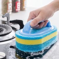 Cepillo De Limpieza Con Mango Esponja Para Cocina Y Baño Herramienta Doméstica Para Eliminar Manchas En Azulejos Y Suciedad - details 3
