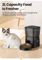 ROJECO Alimentador Automático Para Mascotas Botón Versión Dispensador De Alimentos Secos Para Gatos Y Perros Control Inteligente - details 2