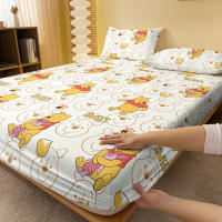 Sábana Ajustada De Poliéster 100% Con Patrón De Winnie Piggy Pijie Digital Impreso Para Dormitorio Sin Funda De Almohada - details 2