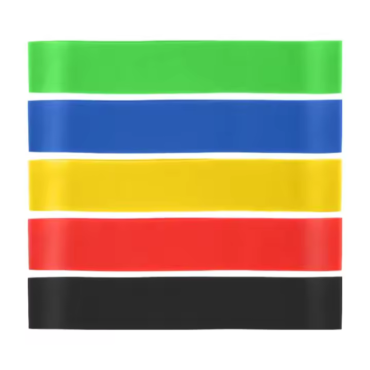 Set De 5 Bandas De Resistencia TPE Para Fitness Ejercitación De Fortalecimiento De La Mujer Y Hombre Equipo De Gimnasio Elástico Portátil Pilates Yoga - 1