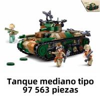 Bloques De Construcción De Tanque De Batalla Militar WW2 SLUBAN Para Niños Modelos De Vehículos Armados Regalo Para Jóvenes Y Adultos - details 12