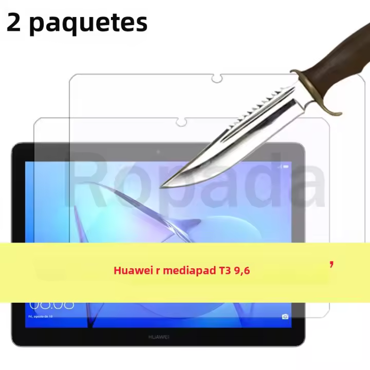 Protector De Pantalla Para Huawei MediaPad T3 10 9.6 Pulgadas 2 Packs Película De Vidrio Templado Protección Contra Arañazos - 1