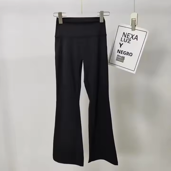 Leggings De Yoga Para Mujer Cintura Alta Flared Transpirables Para Gimnasio Y Ropa Casual Pantalones Deportivos De Pierna Ancha - 1