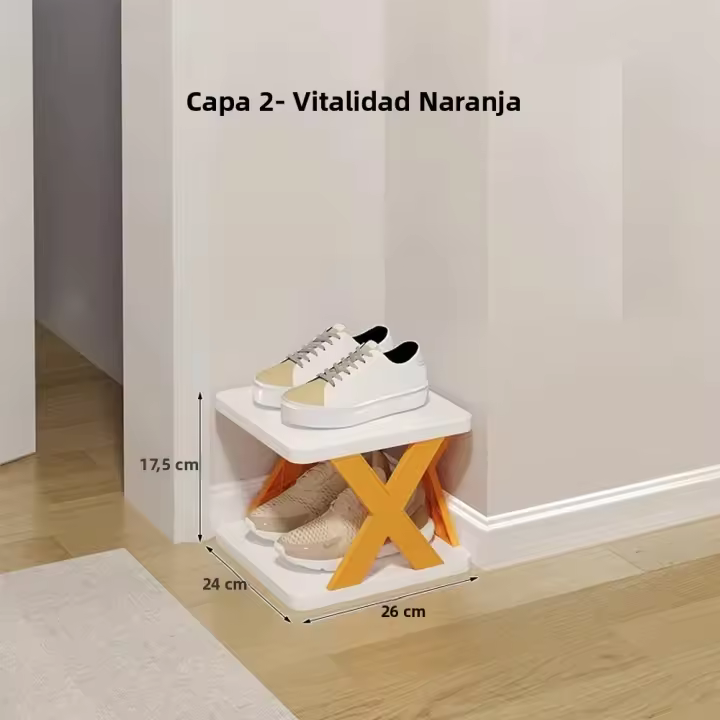 Organizador De Zapatos 1PC Estante Multi Capa Para Ahorrar Espacio En El Hogar Rack De Zapatos Desmontable Armario De Color Para Guardar Zapatos - 1