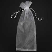 Bolsas de Organza transparente para vino, 14x37cm, reutilizables, envoltorio Simple para botellas, vestidos, embalaje festivo, Baby Shower, recuerdos de boda, muestras, 20 piezas - details 6
