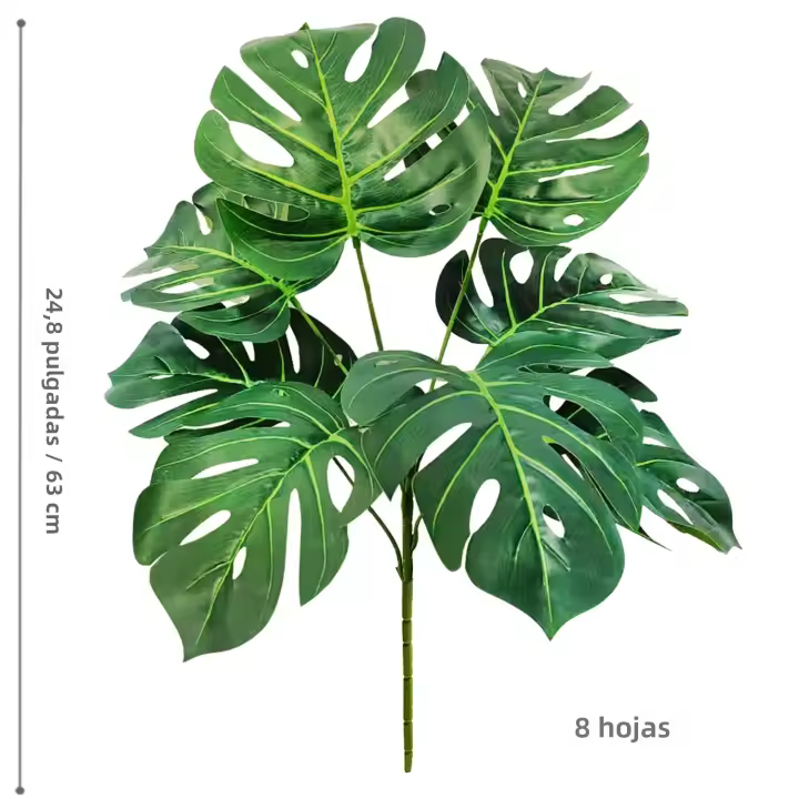 Artificial Monstera De 60-110cm Planta Falsa De Plástico Para Decoración De Casa Y Oficina En Maceta Ornamental Apta Para Festivales - 1