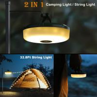 Luz De Cadena Recargable Para Camping 2 En 1 Con 8 Modos De Iluminación Luz De Cadena Portátil Para Exteriores Material ABS Fuente De Luz LED Tiempo De Iluminación 6h - details 6
